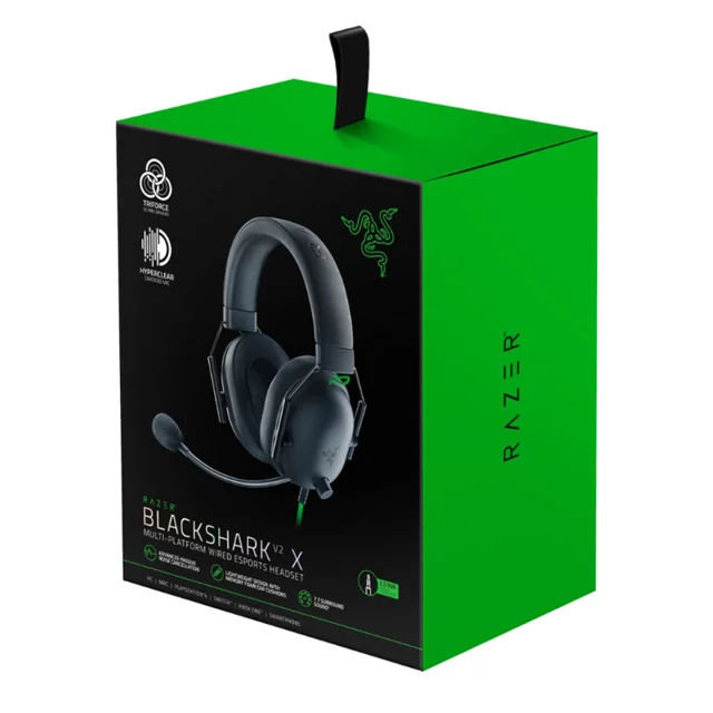 هدست گیمینگ ریزر مدل BlackShark V2 X با نویز کنسلینگ بدنه و نویز کنسلینگ میکروفون (ENC)، ا 102837618