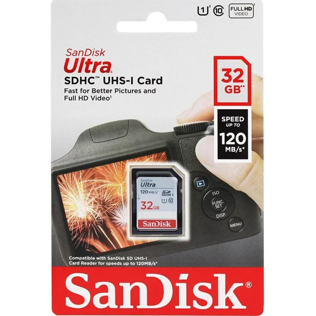 کارت حافظه SDHC سن دیسک مدل Ultra کلاس 10 استاندارد UHS-I U1 سرعت 120MBps ظرفیت 32 گیگابای 102858662