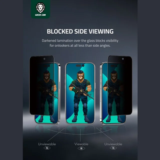 محافظ صفحه نمایش گرین لاین مدل 3D GN3DSFPY14P مناسب برای گوشی موبایل اپل iPhone 14 Pro 102543444