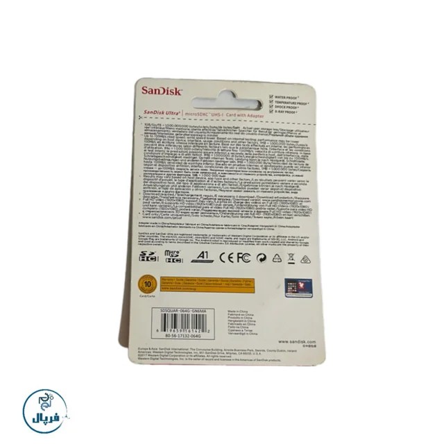 کارت حافظه microSDHC سن دیسک مدل Ultra A1 کلاس 10 استاندارد UHS-I سرعت 100MBps ظرفیت ۶۴ گی 102858426