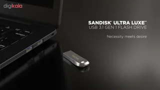 فلش مموری سن دیسک Ultra Luxe ظرفیت 64 گیگابایت با رابط USB 3.1 سرعت خواندن تا 150 مگابایت  102600742