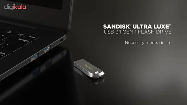 فلش مموری سن دیسک Ultra Luxe ظرفیت 64 گیگابایت با رابط USB 3.1 سرعت خواندن تا 150 مگابایت  102600742