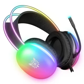 هدست گیمینگ اونیکوما مدل X25 RGB با نویز کنسلینگ میکروفون (ENC)، بدون قابلیت شارژ، اتصال ا 102474021