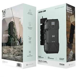 پاوربانک گرین لاین مدل GL-PX27 Solar 5-Panel ظرفیت 20000 میلی‌آمپر ساعت 102541279