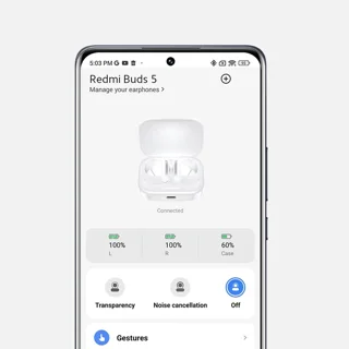 هدفون بلوتوثی شیائومی مدل Redmi Buds 5 با نویز کنسلینگ فعال (ANC)، درگاه شارژ USB Type-C،  102476731