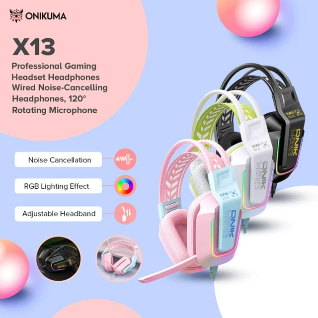 هدست گیمینگ اونیکوما مدل X13 RGB 102473575
