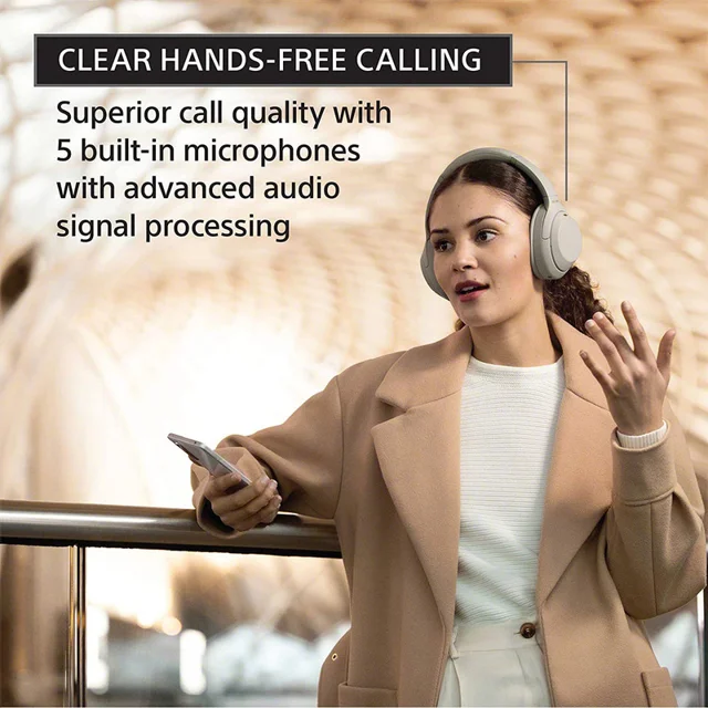 هدفون بلوتوثی سونی مدل WH-1000XM4 با نویز کنسلینگ فعال (ANC)، نویزکنسلینگ میکروفون (ENC)،  102474885
