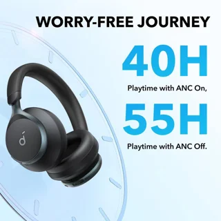 هدفون بی‌سیم انکر مدل Space One با نویز کنسلینگ فعال (ANC)، درگاه شارژ USB Type-C، مقاوم د 102580095