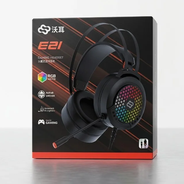 هدست مخصوص بازی مدل E21 RGB 102473772