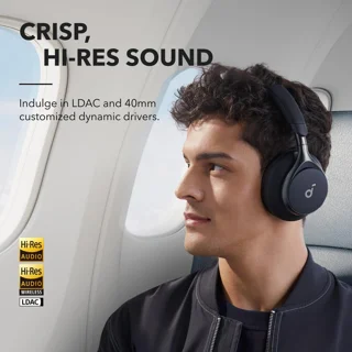 هدفون بی‌سیم انکر مدل Space One با نویز کنسلینگ فعال (ANC)، درگاه شارژ USB Type-C، مقاوم د 102580097