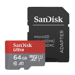کارت حافظه microSDHC سن دیسک مدل Ultra A1 کلاس 10 استاندارد UHS-I سرعت 100MBps ظرفیت ۶۴ گی 102858421