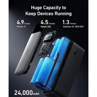 پاوربانک انکر مدل A1289 Anker 737 ظرفیت 24000 میلی آمپر ساعت 102541349