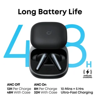 هدفون بلوتوثی انکر مدل Soundcore Liberty 5 با نویز کنسلینگ فعال (ANC)، درگاه شارژ USB Type 102471531