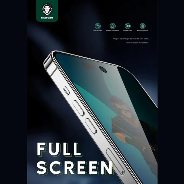 محافظ صفحه نمایش گرین لاین مدل 3D GN3DSFPY14P مناسب برای گوشی موبایل اپل iPhone 14 Pro 102543445