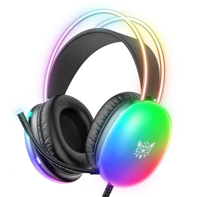 هدست گیمینگ اونیکوما مدل X25 RGB با نویز کنسلینگ میکروفون (ENC)، بدون قابلیت شارژ، اتصال ا 102474023