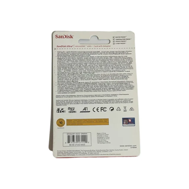 کارت حافظه microSDHC سن دیسک مدل Ultra A1 کلاس 10 استاندارد UHS-I سرعت 100MBps ظرفیت 32 گی 102858457